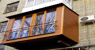 Внешняя отделка балкона Полысаево цена от 1050 руб. м/2.
